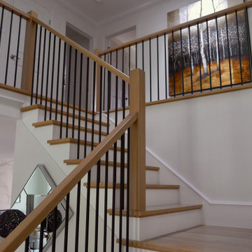 Interior makeover with custom fireplace | Habermehl Contracting Ltd