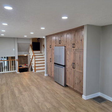 Transitional Kitchen Remodel Done in a Light American Walnut Stain