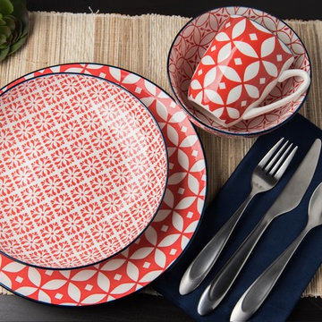Cady Mix and Match Dinnerware in Red Apple
