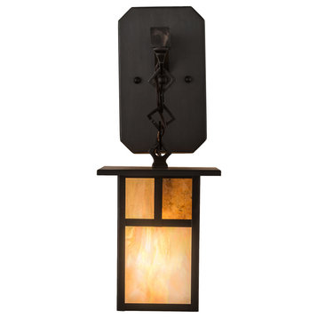 6Wide Hyde Park T Mission Hanging Wall Sconce