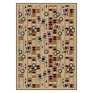 Games People Play Gaming Sports Area Rugs Feeling Lucky Rug Contemporary Area Rugs By Uber Bazaar
