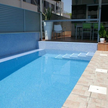 R11 Anti Slip Mosaic Tiles - Dark Blue Tiles - Direct Tile Warehouse