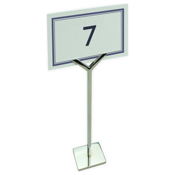Place Card Holder, Stainless Steel, Mirror Polish.