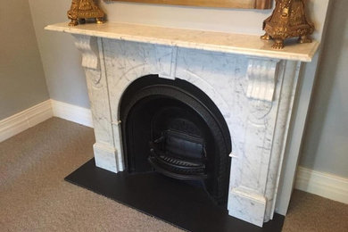 Victorian arched fireplace (reproduction)