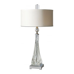 www.essentialsinside.com: grancona twisted glass table lamp - Table Lamps