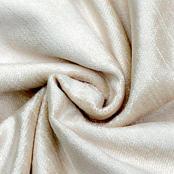 Ivory Cotton Velvet Fabric By The Yard, 11 Yards For Curtain, Dress Wholesale