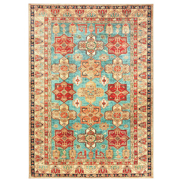 My Magic Carpet Ottoman Turquoise Rug, 5'x7'