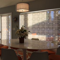 Delia Shades' "Square Lattice" - Roller Shades