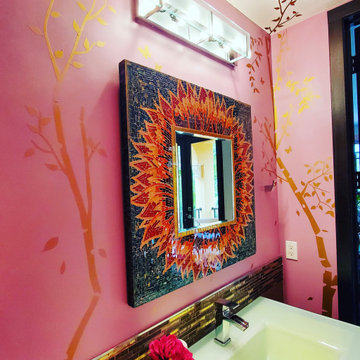 Guest Bathroom with a Modern Asian- inspired Flair`