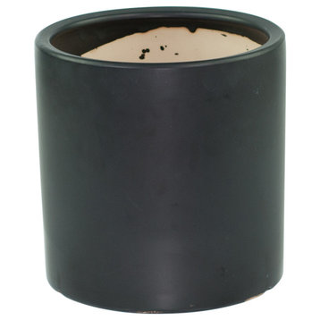 Ceramic Pot Medium 8'' Black