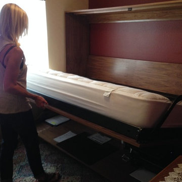Home Office uses a Queen Horizontal Murphy DeskBed