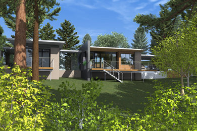 Example of a minimalist exterior home design in San Francisco