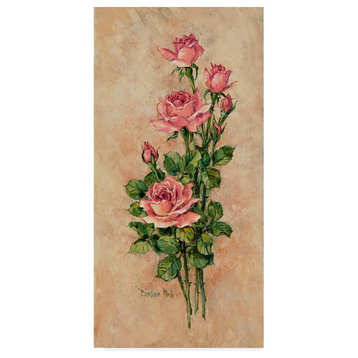 Barbara Mock ' Wood Rose' Canvas Art