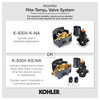 Kohler K-TLS97077-4 Pitch Shower Only Trim Package - Vibrant Brushed Moderne