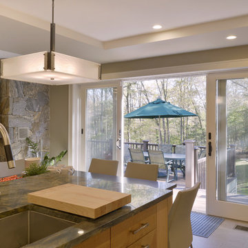 An Inviting, Family-Friendly Kitchen & Living Space