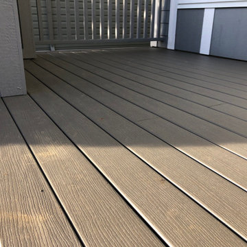 New Composite Deck and Aggregate Stair Stringer Rebuild + Paint