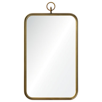 Renwil Inc Coburg - 36" Rectangular Medium Mirror, Gold Finish