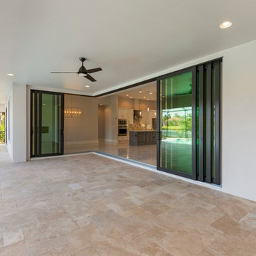 Contemporary Custom Home with Opposing Garages