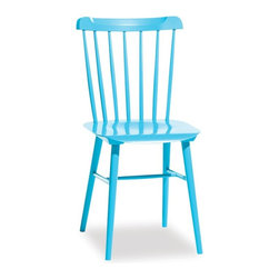 Aqua Blue Ironica Dining Chair by Tom Kelley for TON - Dining Chairs