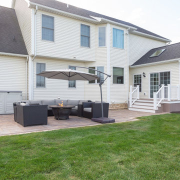 3 Season Room with AZEK Deck and Unilock Paver Patio