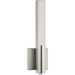 Progress Lighting - Planck LED 1-Light LED Wall Sconce - Planck LED wall fixtures use indirect illumination to provide a dramatic architectural feature to any space. A brushed metal beam sports a sleek chrome accent to add visual interest to the minimalist form. Suitable for residential or commercial applications. Uses 1 16 W integrated bulb.
