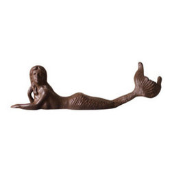 Relaxing Mermaid Cast Iron Figurine - Decorative Objects And Figurines