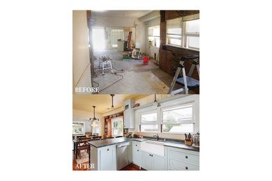 Inspiration for a craftsman home design remodel in Orange County
