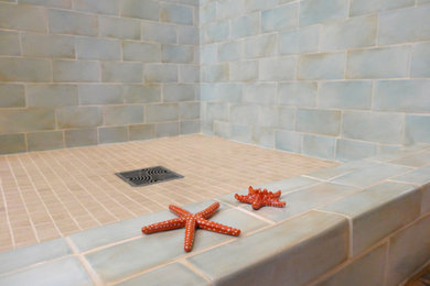 Inspiration for a coastal bathroom remodel in Los Angeles