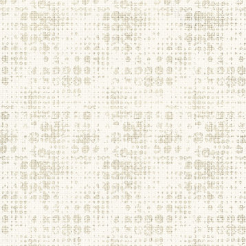Celeste Platinum Geometric Wallpaper, White and Off-White, Bolt