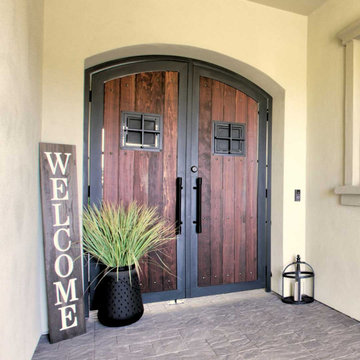 Arched Full Frame French Dungeon Iron Entry Gate