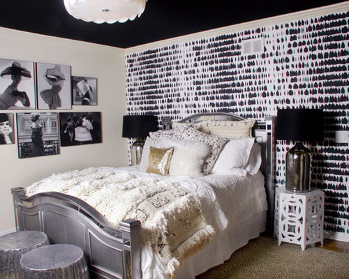 Black White Gold Bedrooms | Houzz