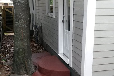 Inspiration for a transitional home design remodel in Houston