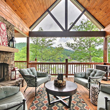 outdoor fireplace