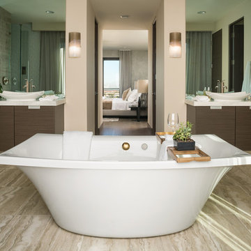 Custom Design - Master Bath - New American Home 2015