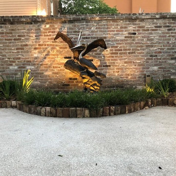 Courtyard Renovation with Landscape Lighting