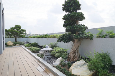 Design ideas for a modern garden in Singapore.