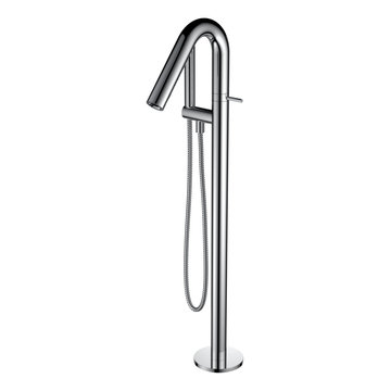 Badeloft Freestanding Tub Filler 'AT-07' Chromed Brass