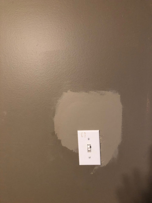 How can I match the colour on this patched wall?