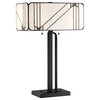 Lite Source C41416 Tulani 2 Light 25" Tall Tiffany Table Lamp - Antique Black