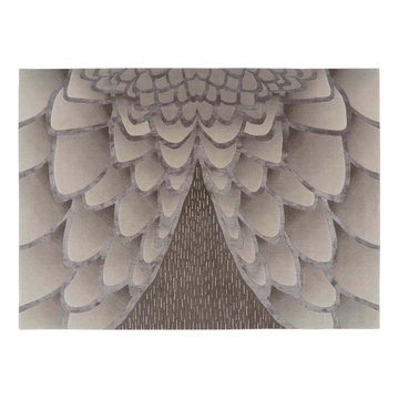 EAGLE hand knotted wool and silk rug