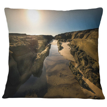 Beautiful Landscape at Norah Head Landscape Printed Throw Pillow, 18"x18"