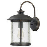 Capital Lighting - Capital Lighting 9562OB Dylan - 9.5" 1 Light Outdoor Wall Mount - Shade Included: TRUE  Room: ExteriorDylan One Light Outdoor Wall Lantern Old Bronze Antique Water Glass *UL: Suitable for wet locations*Energy Star Qualified: n/a  *ADA Certified: n/a  *Number of Lights: Lamp: 1-*Wattage:100w Medium Base bulb(s) *Bulb Included:No *Bulb Type:Medium Base *Finish Type:Old Bronze