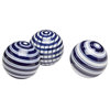 Blue and White Porcelain Balls, Set of 3