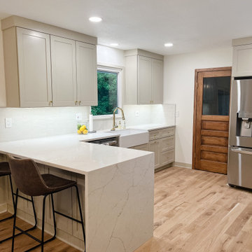 White Modern Kitchen Remodel