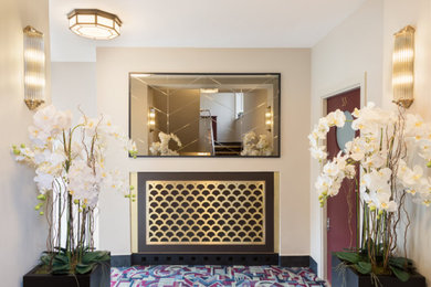Large Floor Standing Artificial Orchid Plantershall