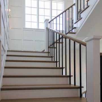 87_Welcoming and Functional Contemporary U-shaped Staircase, Arlington, VA 22207