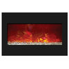 Zero Clearance Series Built-In Electric Fireplace, 33"