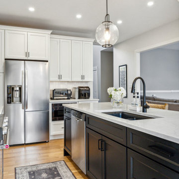 Black and White and Better All Over Kitchen
