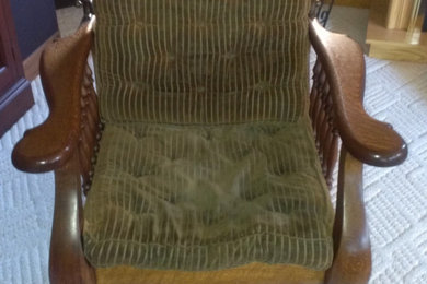 Antique Morris Chair-Repaired, Restored & Upholstered
