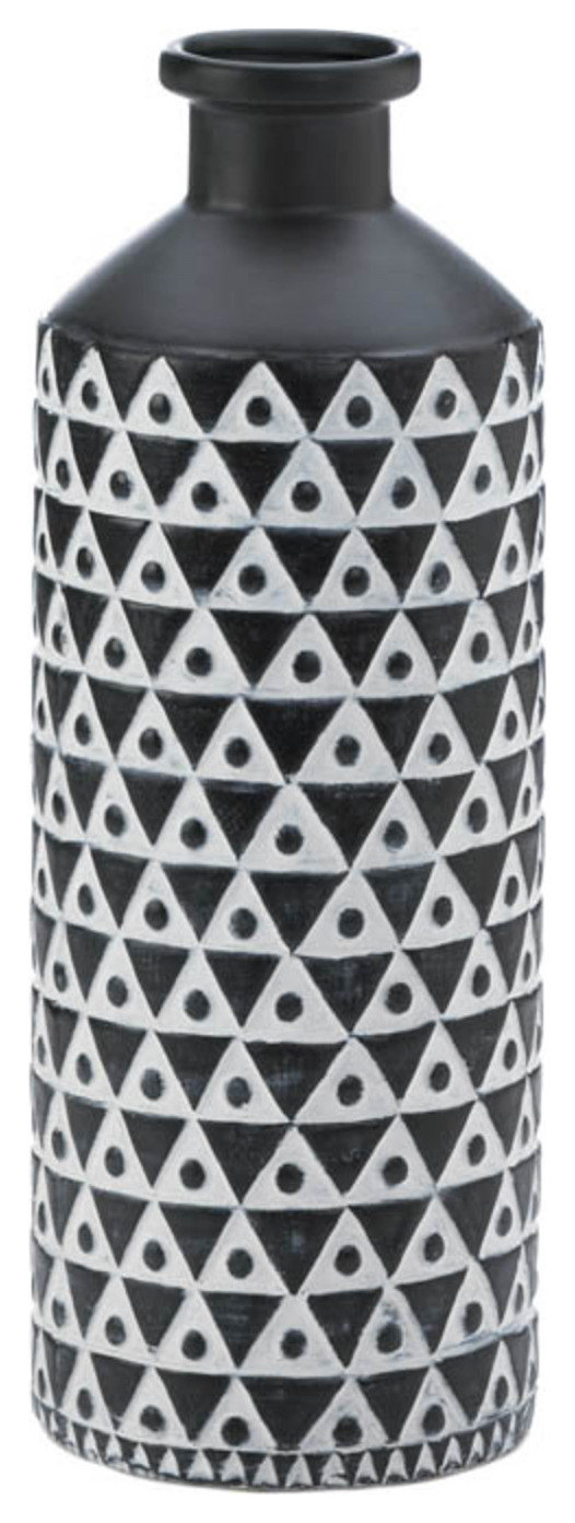 Mazara Black/White Vase